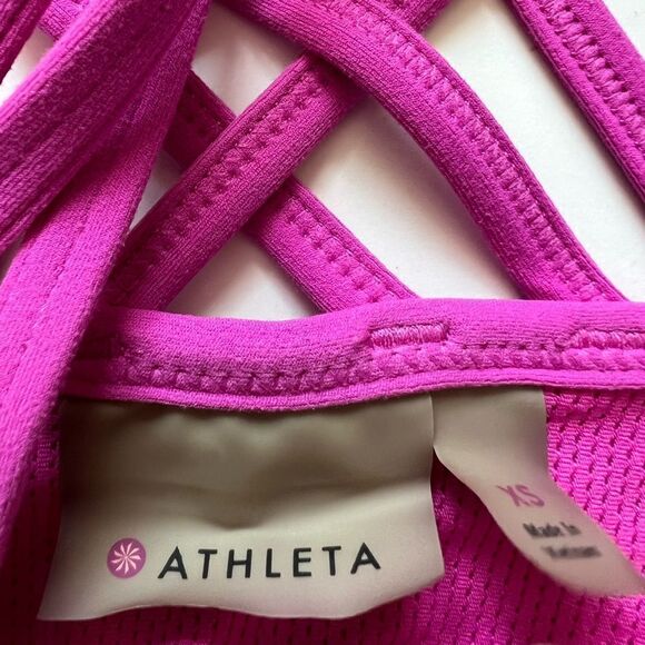 Athleta Hot Pink Fully Focused Sports Bra - Picture 6 of 11
